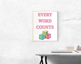 Printable Speech Therapy Poster Set, Language Development, Articulation Practice, Classroom Decor, SLP Resources PDF, Instant Download