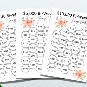 Bi-weekly Savings Challenge Printable, Money Challenge, Cash Envelope ...