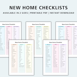 New Home Essential Checklist | Moving House Checklist | Home Essentials Guide | First Apartment Must-Haves | Printable Moving Planner