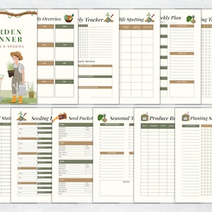 Gardening Planner Printable, Garden Planner, Plant Planner, Garden Journal, Garden Organizer, Plants Records, Gardening Logbook, A4, Letter image 4