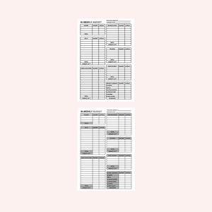 Bi Weekly Budget Planner Template, Paycheck Budget Printable, Budget Template A4 A5 Letter PDF image 5