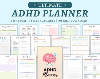ADHD Planner: Productivity & Life Organizer (PDF)