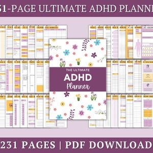ADHS Tagesplaner Erwachsene: Ultimative Produktion, 231-Seite (PDF)