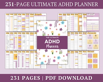 ADHD Planner Adult: Ultimate Productivity, 231-Page (PDF)
