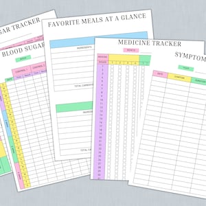 Blood Sugar Tracker, Diabetes Planner, Diabetes Meal Plan & Food List, Blood Sugar Log, Glucose Tracker, Medical Health Planner image 4