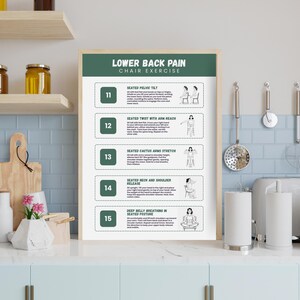 Chair Exercises for Lower Back Pain Relief: Seated Stretches (Printable PDF Guide) image 6