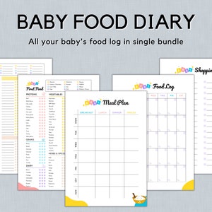 100 Eerste babyvoeding, dagboek babyvoeding, tracker babyvoeding, logboek babyvoeding, grafiek babyvoeding, voedingsgrafiek peuter, A4, Letter, A5, Instant Download