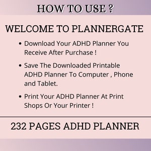 Adhd Planner Adult, Adhd Planner Printable, ADHD Productivity Planner, adhd digital planner, adhd daily planner, adhd life planner PDF image 10