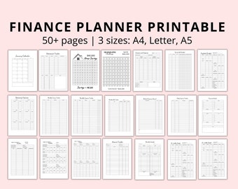Budget Planner Printable, Financial Planner, Monthly Budget, Paycheck Budget, Debt Payoff Tracker, Expense Tracker, Income tracker