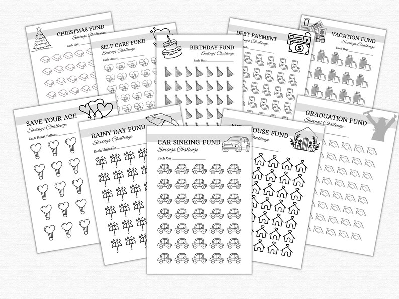 Printable Low Income Savings Challenge Bundle Printable - Etsy