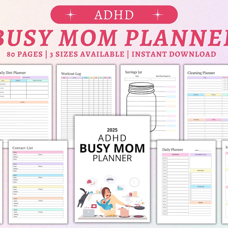Printable Organizational for Working Mom - Etsy