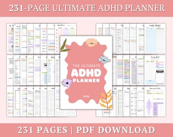 ADHD Planner: Ultimate Productivity Planner (PDF)