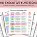 ADHD Executive Functioning Printable Bundle, 50 Visual Cards + 25 ...