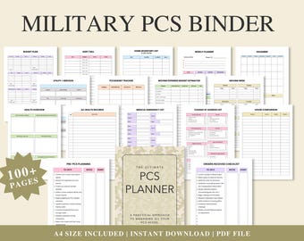Pcs Binder Examples Military PCS Binder and Organizer - Etsy