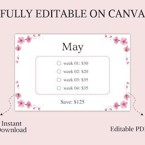 A6 Low Income Savings Challenge Bundle, Monthly Savings Challenge Bundle, Money Challenge, Savings Tracker Printable, Instant Download image 3