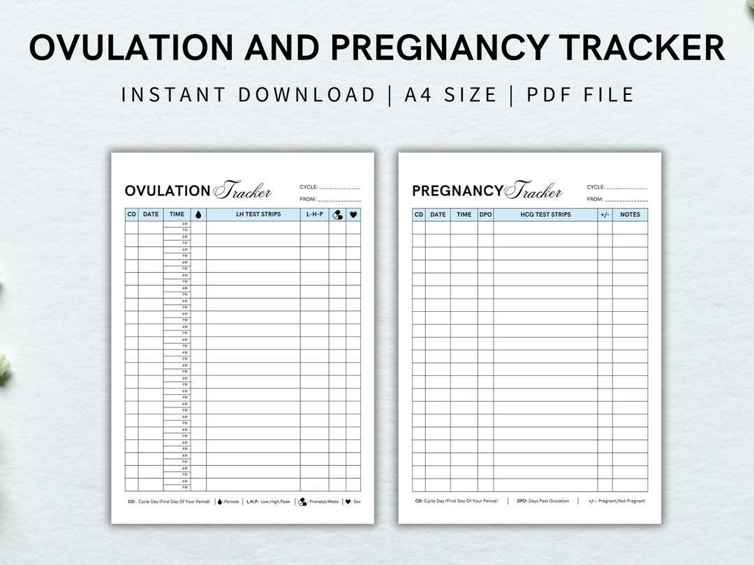 Ovulation Test Strips Tracker, Pregnancy Tracker, OPK Tracker