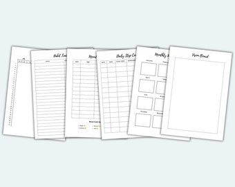 weight Loss Journal Meal Planner Template Weight Loss Planner, Weight Loss Journal PDF, Weight Tracker