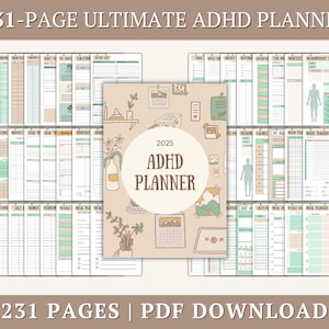 ADHS Planer Erwachsene: Produktivität & Life Organizer (PDF)