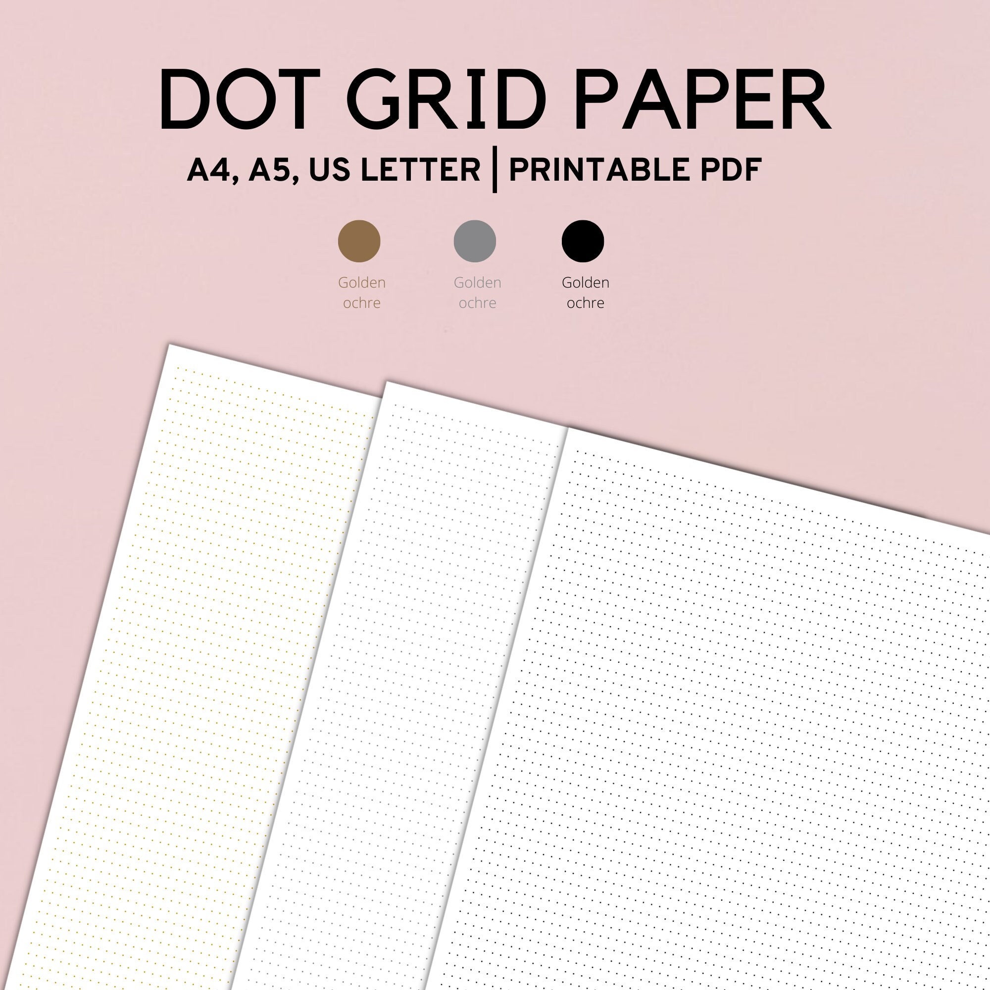A4 Dot Grid Paper - Etsy