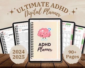 Adhd Digital Planner For Adults, ADHD Productivity Planner, Undated Digital Adhd Life Planner, Adhd Daily Planner, GoodNotes Notability