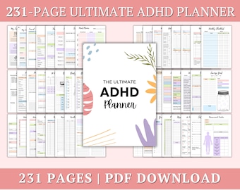 ADHD Planner Adult: Productivity & Life Organizer (PDF)