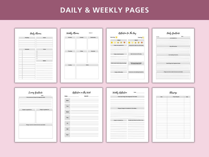 Bible Study Journal Printable | Prayer Journal PD | Christian Planner ...