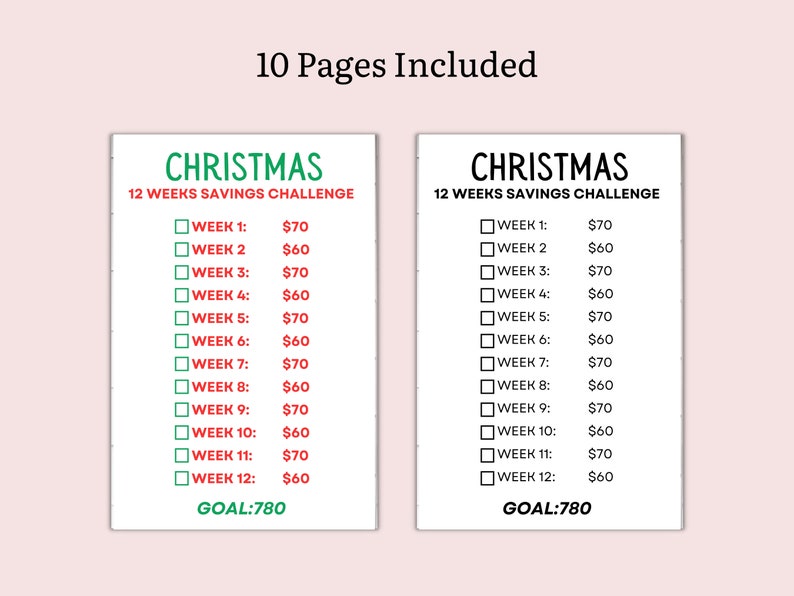 A6 Savings Challenge Bundle, Money Savings Challenge, Digital Download ...