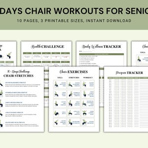 30-Day Chair Workout Challenge for Seniors: Low Impact Exercises (PDF Download)