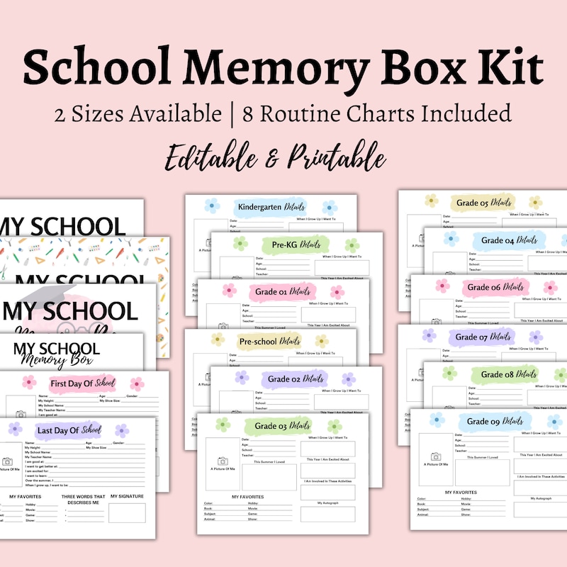 Printable Memory Box Memory Box - Etsy