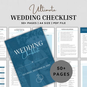Wedding Checklist Printable, Wedding Planning Checklist, Wedding Checklist Template, Wedding Day Checklist, Wedding Mood Board