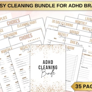 ADHD / Neurodivergent Cleaning Checklist Printable, Adhd Cleaning Schedule, Adhd Cleaning Planner, Adhd to do list, Adhd Planner