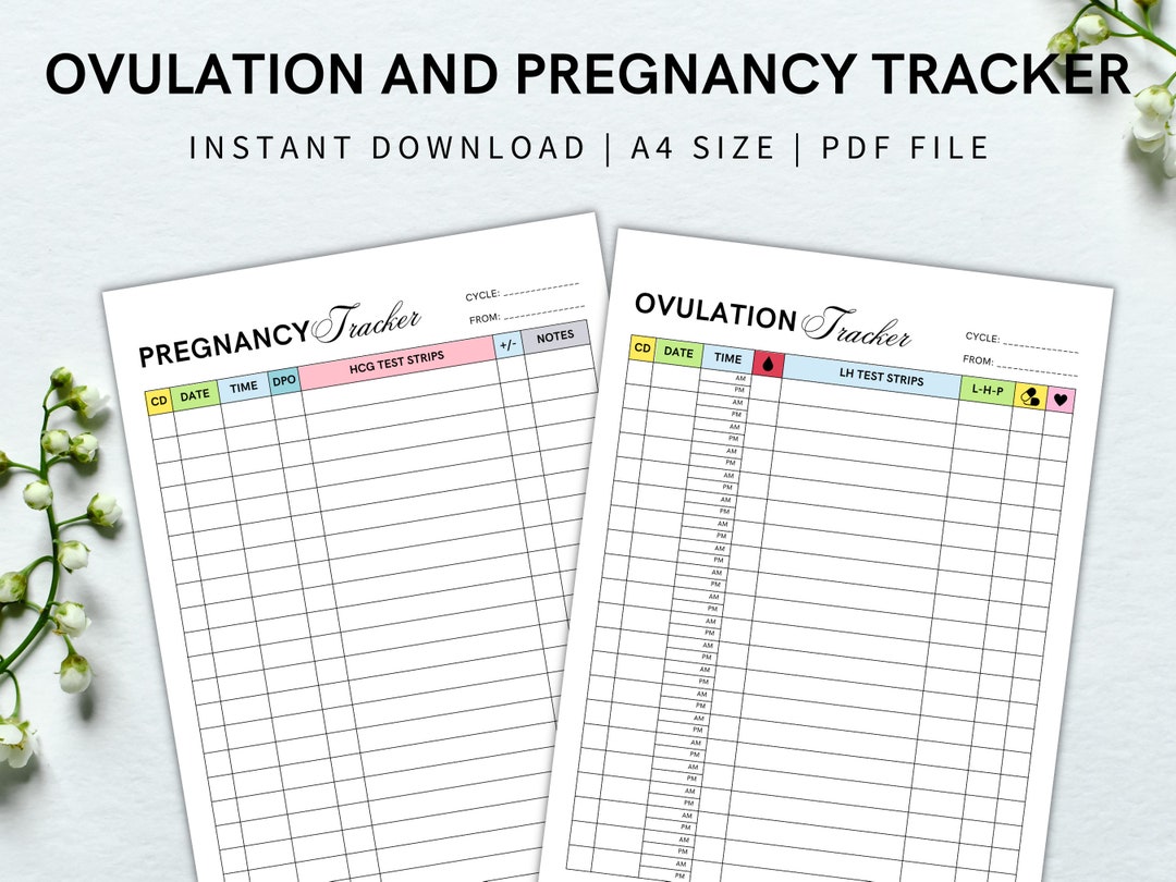 Ovulation Test Strips Tracker, Pregnancy Tracker, OPK Tracker