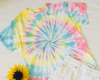 Summer Pastel Tie Dye Swirl ~ Adult and Youth Sizes ~ Limited Time Only