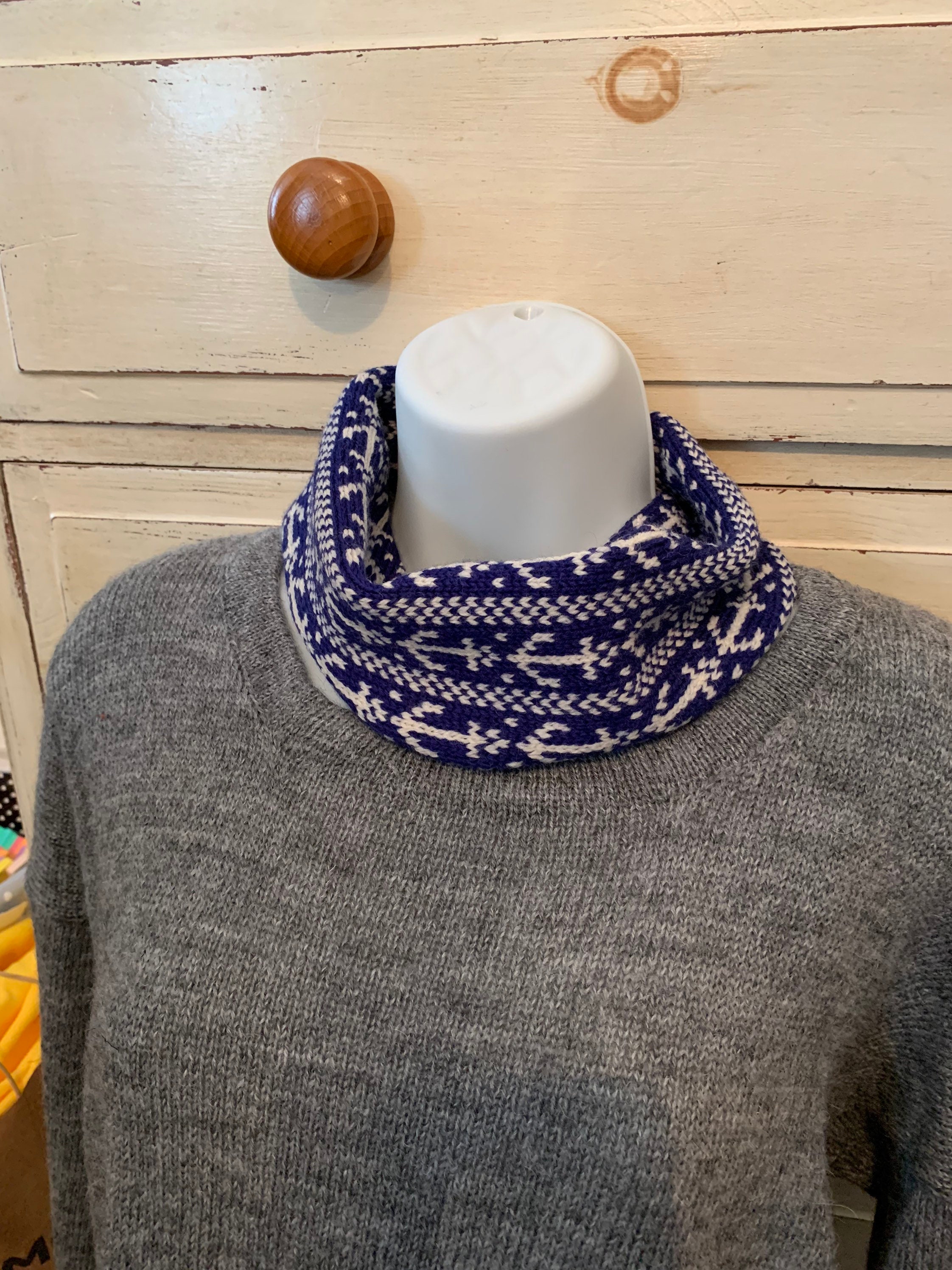 Pure Merino Lambswool Sailing Neck Warmer Snood Etsy