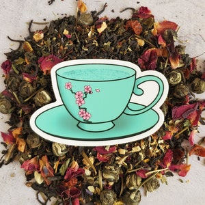 Caduceus Teacup Sticker - Die Cut Sticker, Vinyl Sticker, Laptop Decal, Critical Role, Mighty Nein