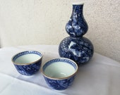 Arita-yaki Japanese porcelain sake set