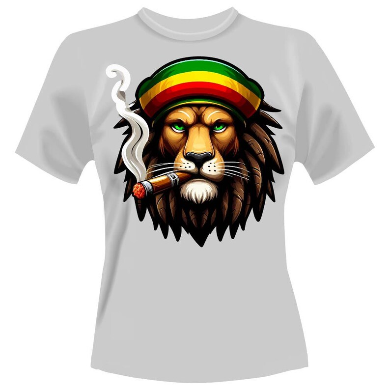 Rasta T-shirt, Rastafarian PNG Bundle, Graphic Design T-shirt, One Love ...