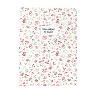 Protege el libro de salud del niño y el bebé, cubierta impermeable y con solapa de diseño, patrón floral rosa/verde