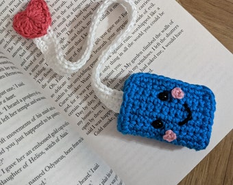 Crochet Bookmark Pattern: Amigurumi Book Lover, Kawaii Style (PDF Pattern)