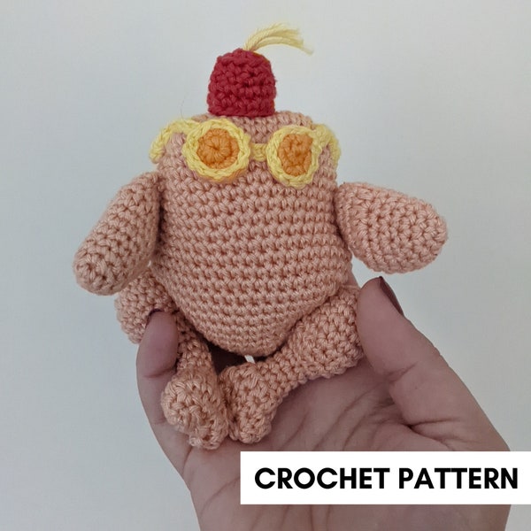 Crochet Amigurumi Pattern Thanksgiving Turkey from Friends; Monica turkey head; The One with all the Thanksgivings