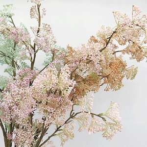 Small Berry Fruit Stem, Spring Baby&#39;s Breath, Artificial Tiny Flower Bud, Home Floral Decor, Rustic Wildflower Arrangement, Bouquet Material