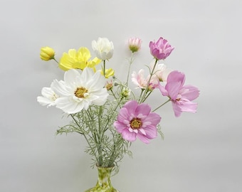 Artificial Cosmos Flower Stem, Realistic Floral Decor, Bloom for Bouquets, Home Floral Decoration, Wedding Arrangement, Table Centerpiece