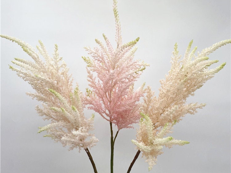 Astilbe Chinensis Flower Stem, Rustic Wildflower Craft, Artificial Flower, Home Floral Decor, Wedding Flower Arrangement, Party Centerpiece