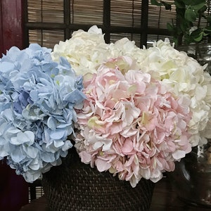 Artificial Hydrangea Bouquet, Individual Stem Flower, Realistic Faux Blossom, Home Floral Decoration, Wedding Arrangement, Table Centerpiece