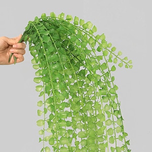 Fogliame di crescione finto lungo muro appeso, piante di vite a foglia artificiale, decorazioni floreali per la casa, per ghirlanda di ghirlanda di arco, verde per feste di nozze