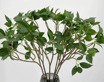 Artificial Camellia Leaf Branch, Fake Ficus Foliage, Leafy Gardenia Spray, Realistic Plant Crafts, Home Floral Decor, Garland Bouquet Grass