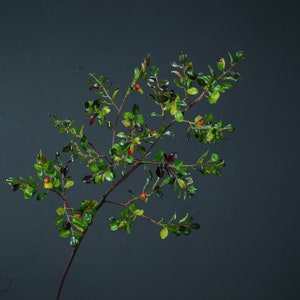 Quality Greenery Branch with Berry, Artificial Small Fruit Plant, Faux Leafy Twig, Realistic Foliage Decor, Home Floral Craft Arrangement
