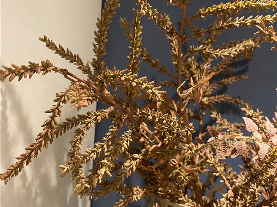 Fake Sage Long Stem With Leaves, Rustic Wildflower Grass Craft