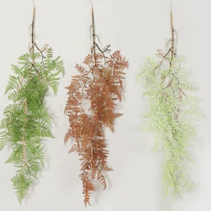 Nep varenblad lange muur opknoping, kunstmatig gebladerte wijnstok, tropische plant ambacht, huis bloemen decor, voor aartskrans slinger, partij groen