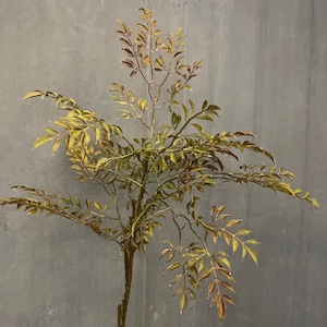 Kunstmatige Nandina Plant, Realistische Vuurkracht Dwerg, Kwaliteit Huis Groen Decor, Bruiloft Arrangement, Vloer Vaas Vulmiddel, Eettafel Spray